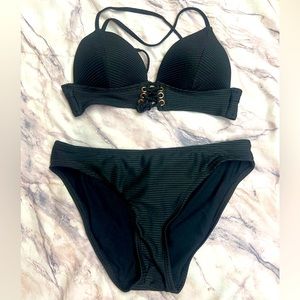 WORN ONCE Hula Honey Black Bikini